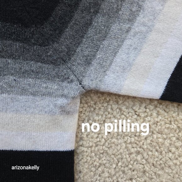 Brodie Cashmere Pullover Hoodie Stripe XS Black White Grey - Picture 4 of 7